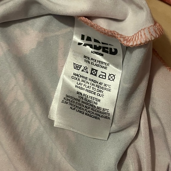 Jaded London Asymmetric Rose Print One Shoulder Top Size US 12 - Picture 6 of 7